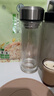 京东京造双层加厚玻璃杯 无铅高硼硅带茶隔水杯304茶隔泡茶杯男士360mL 实拍图