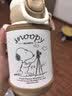 史努比（SNOOPY）儿童保温杯带杯套316不锈钢幼儿园直饮水壶男女学生双饮吸管水杯 实拍图