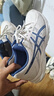 亚瑟士ASICS男鞋透气跑鞋运动鞋缓震舒适跑步鞋 GEL-CONTEND 4 米白色/蓝色 41.5 实拍图
