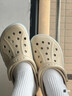 卡骆驰（CROCS）贝雅卡骆班洞洞鞋轻便耐磨一脚蹬休闲鞋女鞋时尚沙滩鞋|205089 冬日白/彩色-1LI 40 (250mm) 实拍图