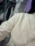 南极人纯棉护肩保暖睡觉肩周炎肩颈坎肩女月子产妇中老年颈椎防寒坎肩 米色长袖-XL码（140-160斤） 实拍图