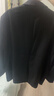 罗蒙（ROMON）西服男士小西装外套职业正装修身休闲伴郎服 黑色4XL 实拍图