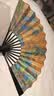 王星记【教师节礼物】星记非遗中国风文创男式折扇仿乌木丝绸绢扇10寸夏季手工扇子 千里江山 礼盒装礼品 实拍图
