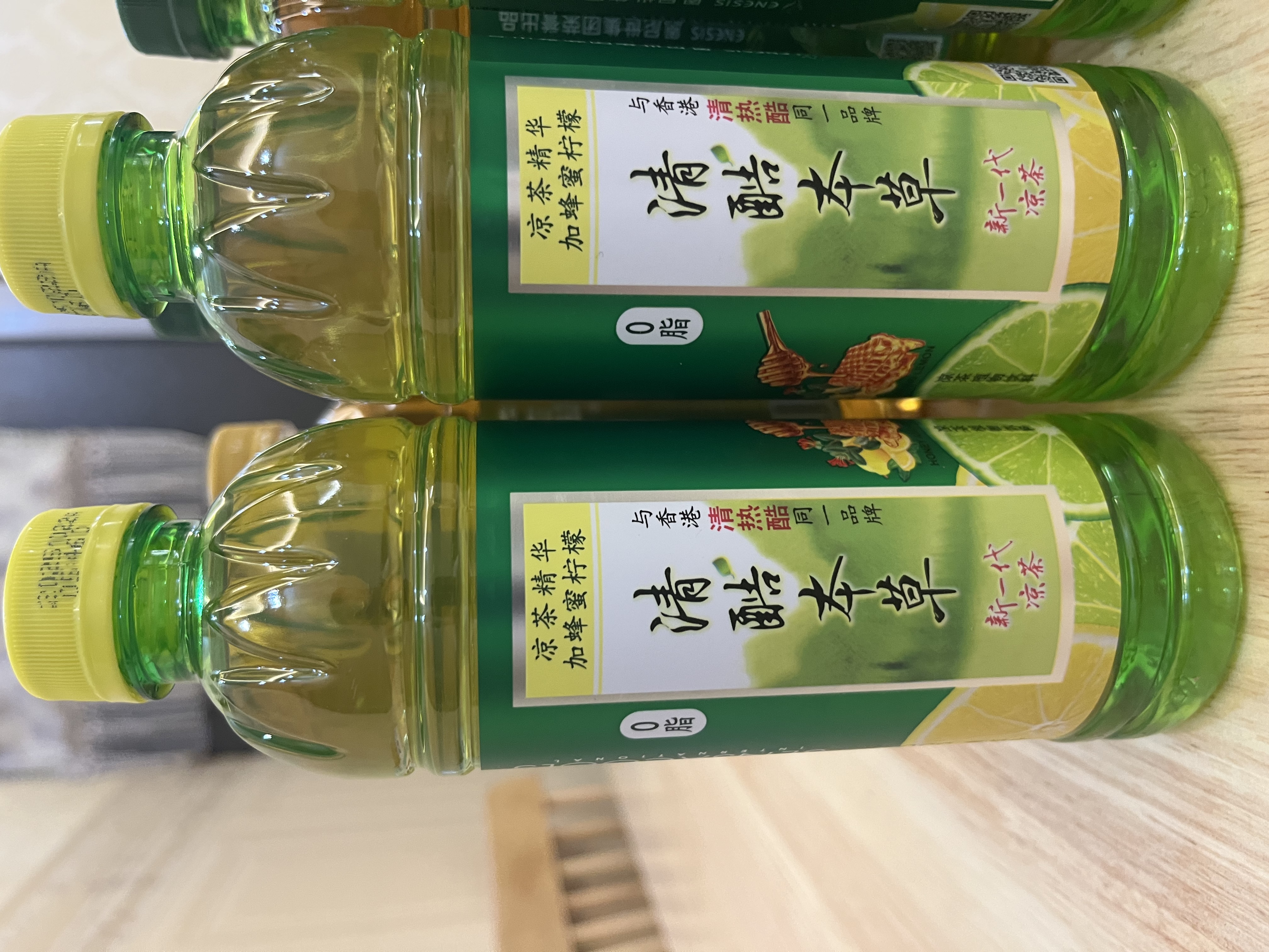 清酷（SENSACOOLS）凉茶低糖0脂草本精华植物饮料 贡菊蜂蜜+绿茶+蜂蜜柠檬350mL*15瓶 实拍图
