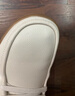 木林森（MULINSEN）女鞋春夏皮鞋通勤百搭女士乐福鞋豆豆鞋女一脚蹬单鞋女 米色 39 实拍图