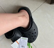 卡骆驰（CROCS）白鹿同款经典云朵洞洞鞋时尚百搭女鞋花园鞋沙滩鞋|206750 黑色-001(含智必星) 35 (220mm) 实拍图