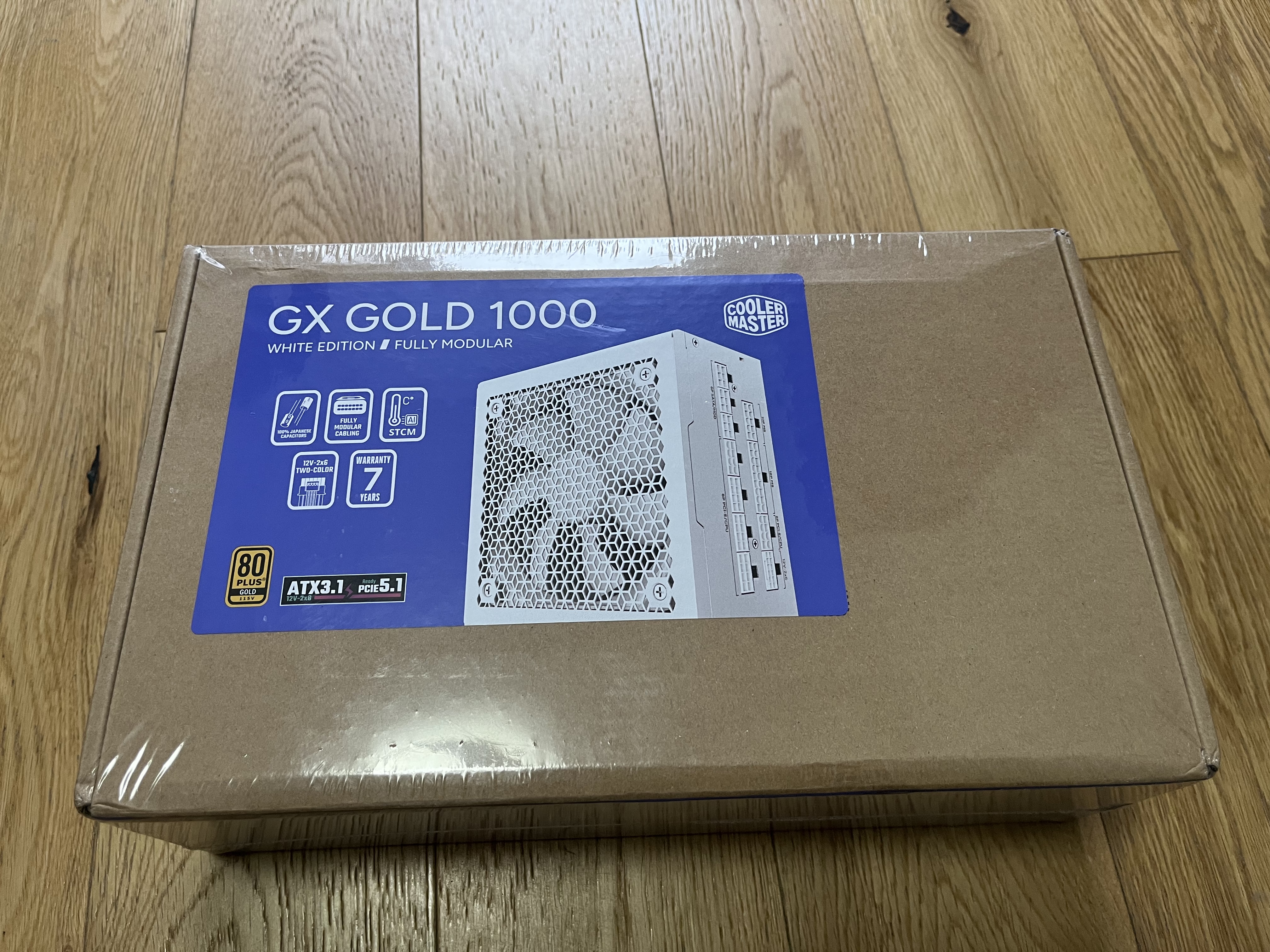 酷冷至尊（CoolerMaster）GX1000W 白色 金牌全模组电源 电脑电源/ATX3.1原生PCIe5.1/全一线日系电容/7年质保 实拍图