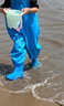 臻佑（Grsaed）赶海连体裤儿童下水裤捉鱼玩水涉水服水裤水鞋一体玩沙水裤蓝35码 实拍图