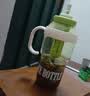 【京东物流】水杯冰霸吸管杯高颜值学生茶水分离大容量杯子 肚肚杯1个-浅绿色 实拍图