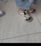 江博士（DR·KONG）夏季男女童透气学步鞋 轻便休闲儿童凉鞋 米/蓝 26 脚长约15.8-16.4 实拍图