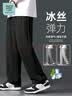 JEANSWEST LIFE真维斯夏季冰丝弹力休闲裤子男轻薄凉感男士运动裤直筒质感长裤B 实拍图