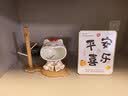 杞乐招财猫摆件乔迁礼物客厅玄关钥匙收纳置物架搬家入宅仪式新居装饰 铃铛猫+置物架+金边相框 实拍图