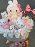 AWHAHelloKitty玩偶花束库洛米卡通毛绒玩偶花束生日礼物送女朋友 生日牌库洛米玩偶花束+礼袋灯串 实拍图