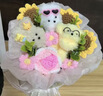 京东鲜花小狗玩偶花束向日葵永生花生日礼物送女朋友闺蜜儿童老师毕业礼物 实拍图