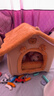 猫窝狗窝房子型四季通用小型犬泰迪冬季保暖可拆洗狗屋宠物床用品 小熊 大号(45*40*45)适16斤内 实拍图