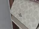 蔻驰（COACH）KLARE18奢侈品女包肩斜挎包豆沙拼卡其色CW206SVPWH生日礼物 实拍图