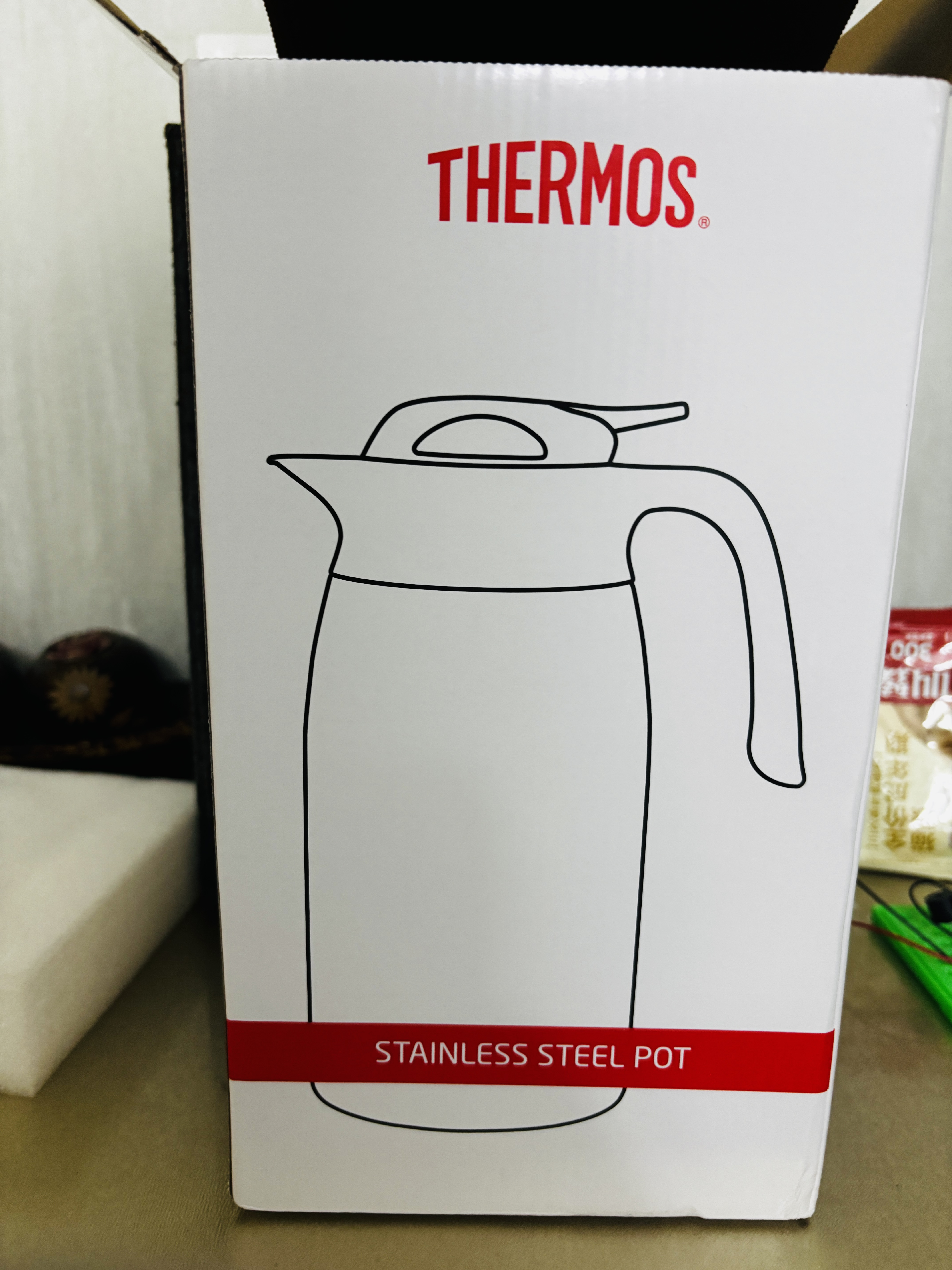 膳魔师（THERMOS）保温壶2000ml男女士商务家用热水壶暖瓶生日实用礼物THX-黑色 实拍图