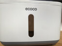 ecoco厕所纸巾盒卫生间置物架卫生纸免打孔浴室壁挂盒洗手间抽纸盒灰 实拍图