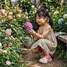 ECAC儿童洞洞鞋女童2026新款夏季女孩外穿凉鞋男孩防滑宝宝包头凉拖女 白玫红【棉花糖小女孩】 28-29 【内长约18cm】 实拍图