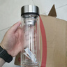 京东京造 茶杯 双层玻璃水杯男士泡茶水分离隔热杯子500ml 实拍图