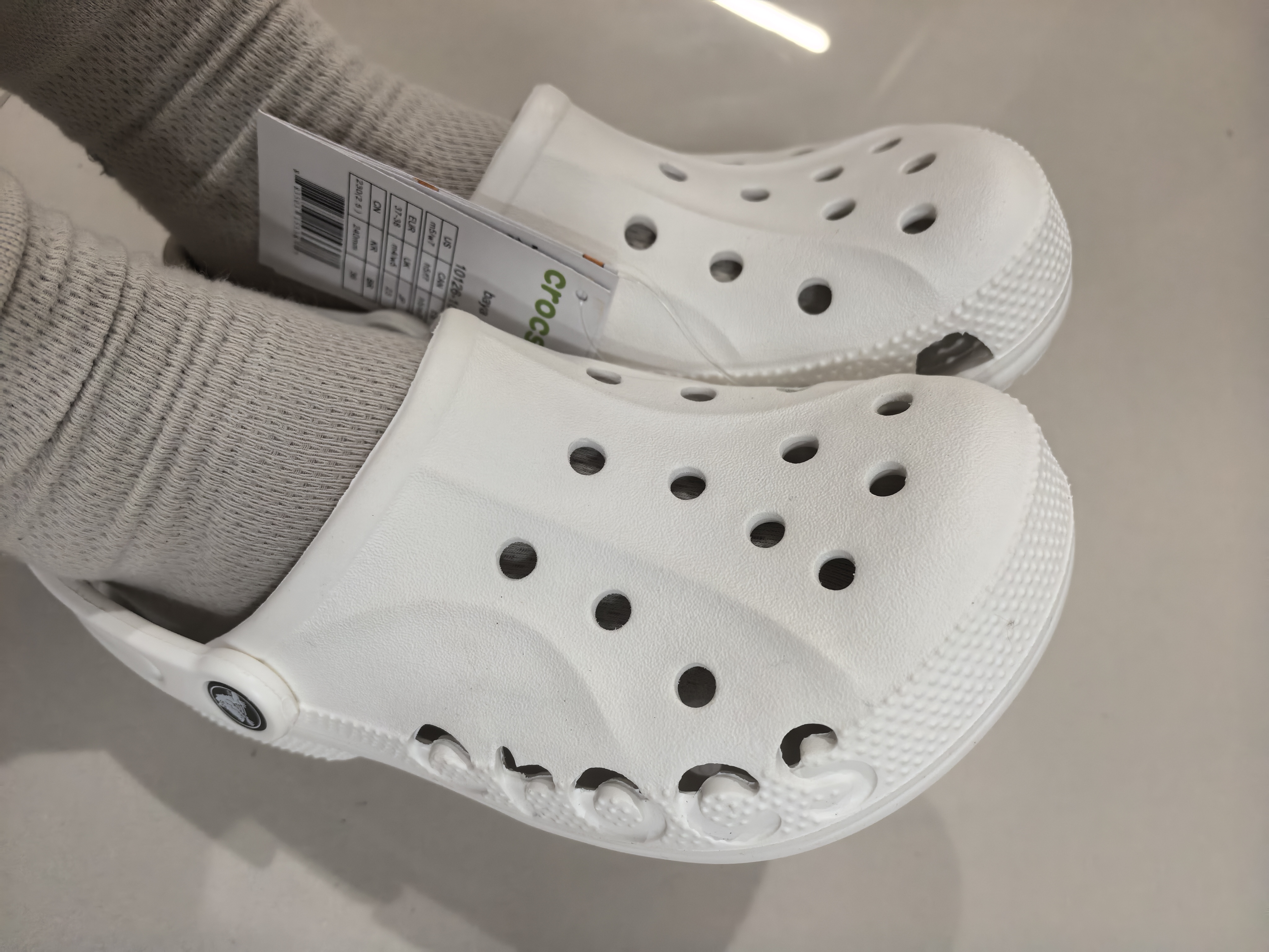 CROCS卡骆驰贝雅洞洞鞋沙滩鞋|10126 白色-100 37/38(230mm) 实拍图