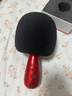 唱吧小巨蛋G2无线k歌手机麦克风家用话筒音响一体自带声卡无线蓝牙ai音箱家庭户外KTV生日礼物 绯红色 实拍图