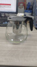 茶吧机饮水机玻璃电热水壶茶壶茶台电茶炉保温壶单壶带滤网耐高温茶具大容量水壶泡茶壶茶水分离 黑色半把款式 实拍图
