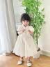 G.duck公主裙女童连衣裙新中式儿童裙子夏装2026新款女孩旗袍生日礼服 米白色 100 （建议身高90cm 3-4岁）cm 实拍图