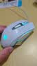 惠普（HP）M220游戏鼠标USB有线鼠标自定义宏驱动2400DPI吃鸡LOL鼠标电竞游戏鼠标 白色 冰蓝光 有声版 实拍图
