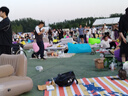 爱拉屋优充气沙发音乐节户外沙发露营懒人充气沙发便携气垫床自动空气床 大号黄色【含收纳袋】 实拍图