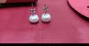 周六福S925银珍珠耳钉耳饰生日礼物女馒头珠 8.5-9.5mm  实拍图