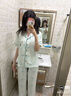 维多利亚的秘密（Victoria's Secret）维密 单依纯同款宅度假天丝绵柔印花凉感睡衣家居服套装女不易皱 实拍图