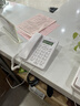 得力（deli）电话机座机 固定电话 办公家用 来去电查询 可接分机 13606白 实拍图