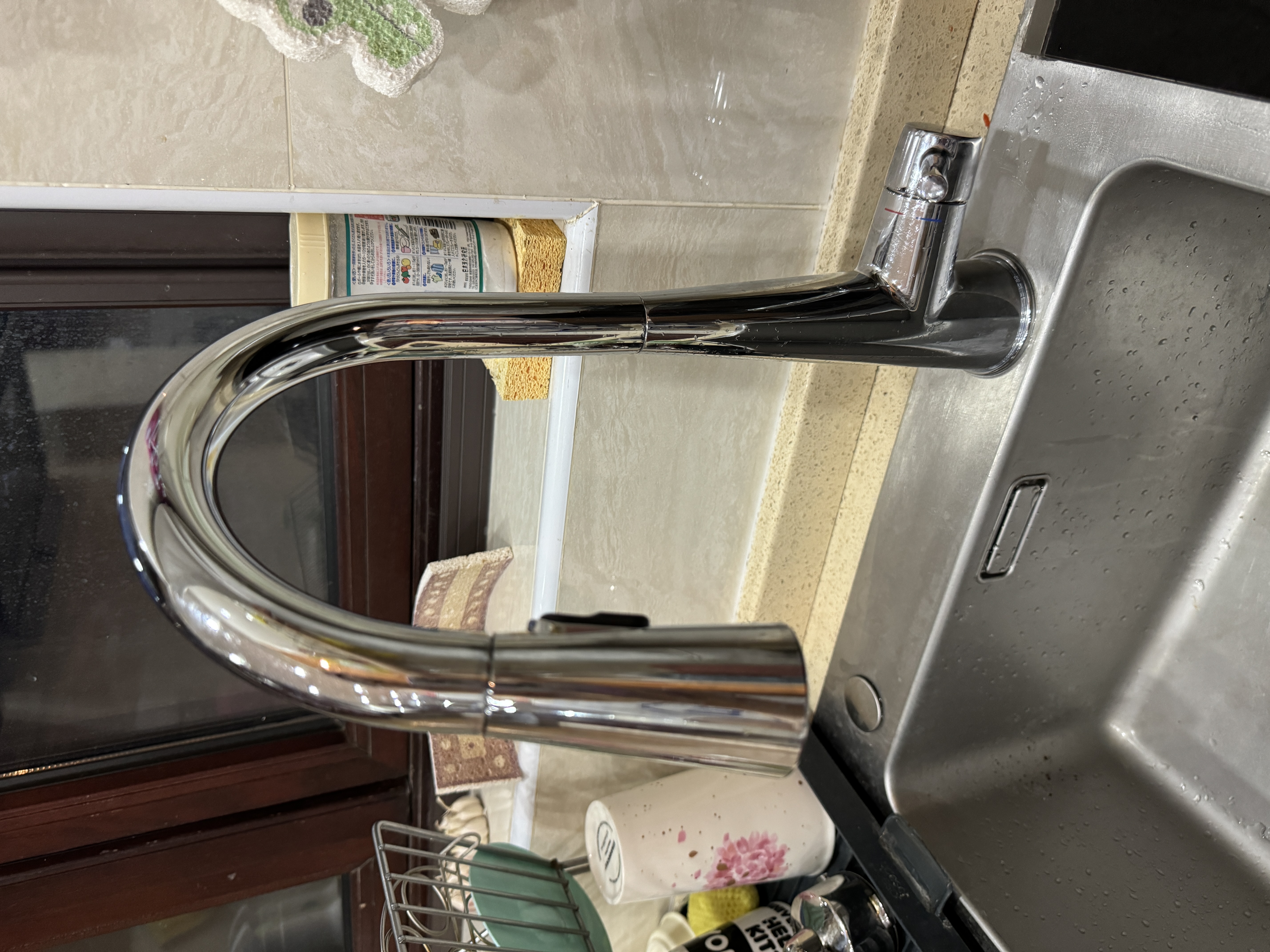 摩恩（MOEN）厨房水龙头可抽拉旋转水槽洗菜盆洗碗盆冷热水龙头本体铜净铅龙头 实拍图