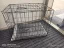 欢刻狗笼宠物笼子大中小型犬带厕所便携折叠笼子狗猫咪鸡兔折叠笼具子 黑色50*33*38【6斤内】限小体格 实拍图
