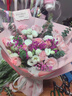 馨仪鲜花速递玫瑰向日葵康乃馨花束送女友生日礼物全国同城配送 11朵粉玫瑰混搭花束 实拍图