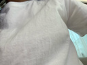 【京东直采】重磅纯棉 圆领短袖男款t恤衣服女士t恤服装真5折专场 白色（短袖） S （80-95斤） 实拍图