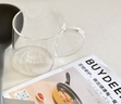 北鼎（Buydeem） 泡茶杯办公室家用茶具玻璃杯子带把茶水分离杯高硼硅玻璃 Say tea玻璃杯350ml 实拍图
