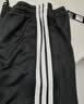 阿迪达斯（adidas）长裤男女春季宽松透气直筒裤跑步运动防风休闲裤  黑白 M 实拍图
