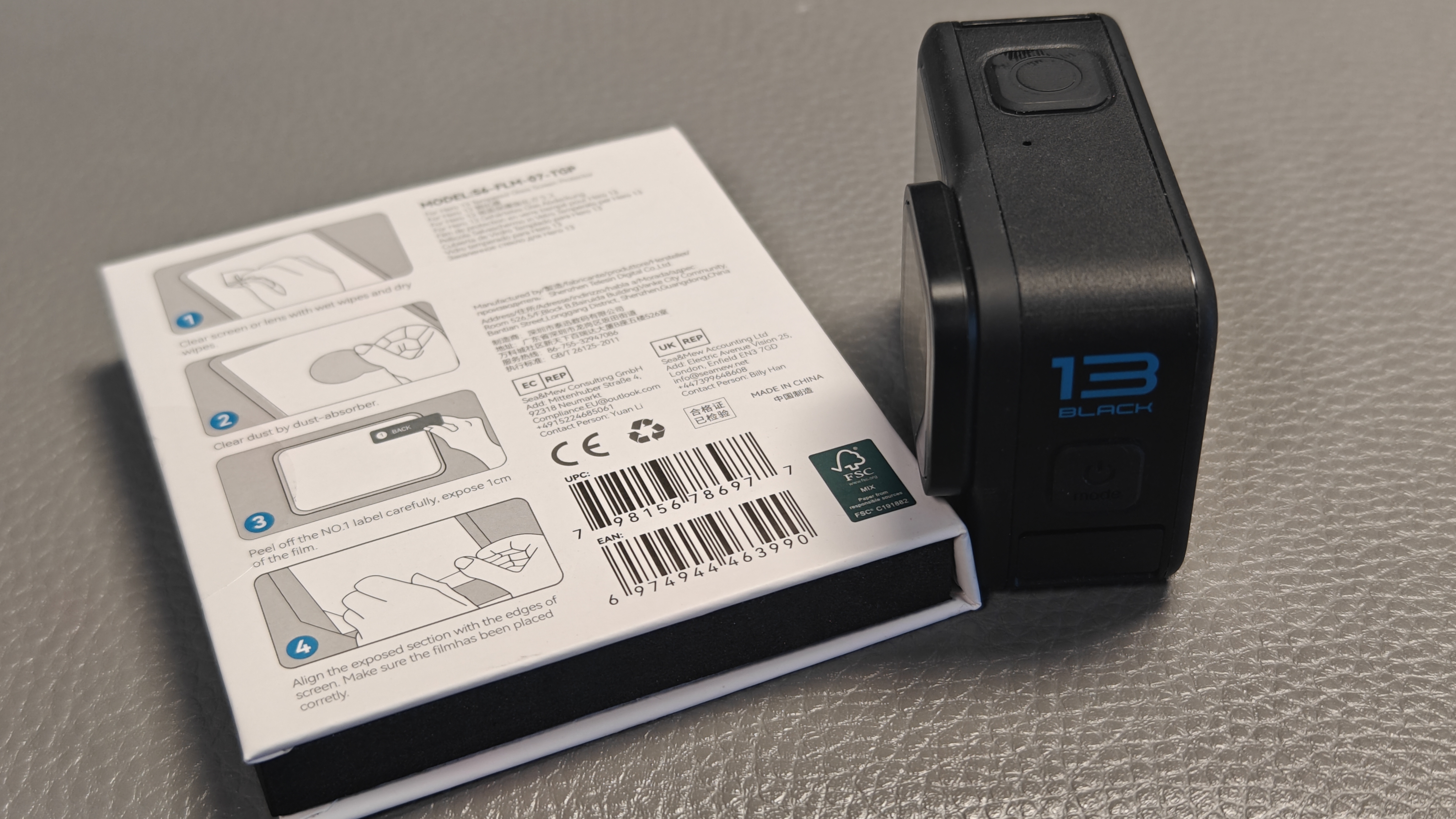 TELESIN(泰迅)适配gopro13钢化膜gopro贴膜HERO13保护膜 镜头保护屏幕显示屏 实拍图