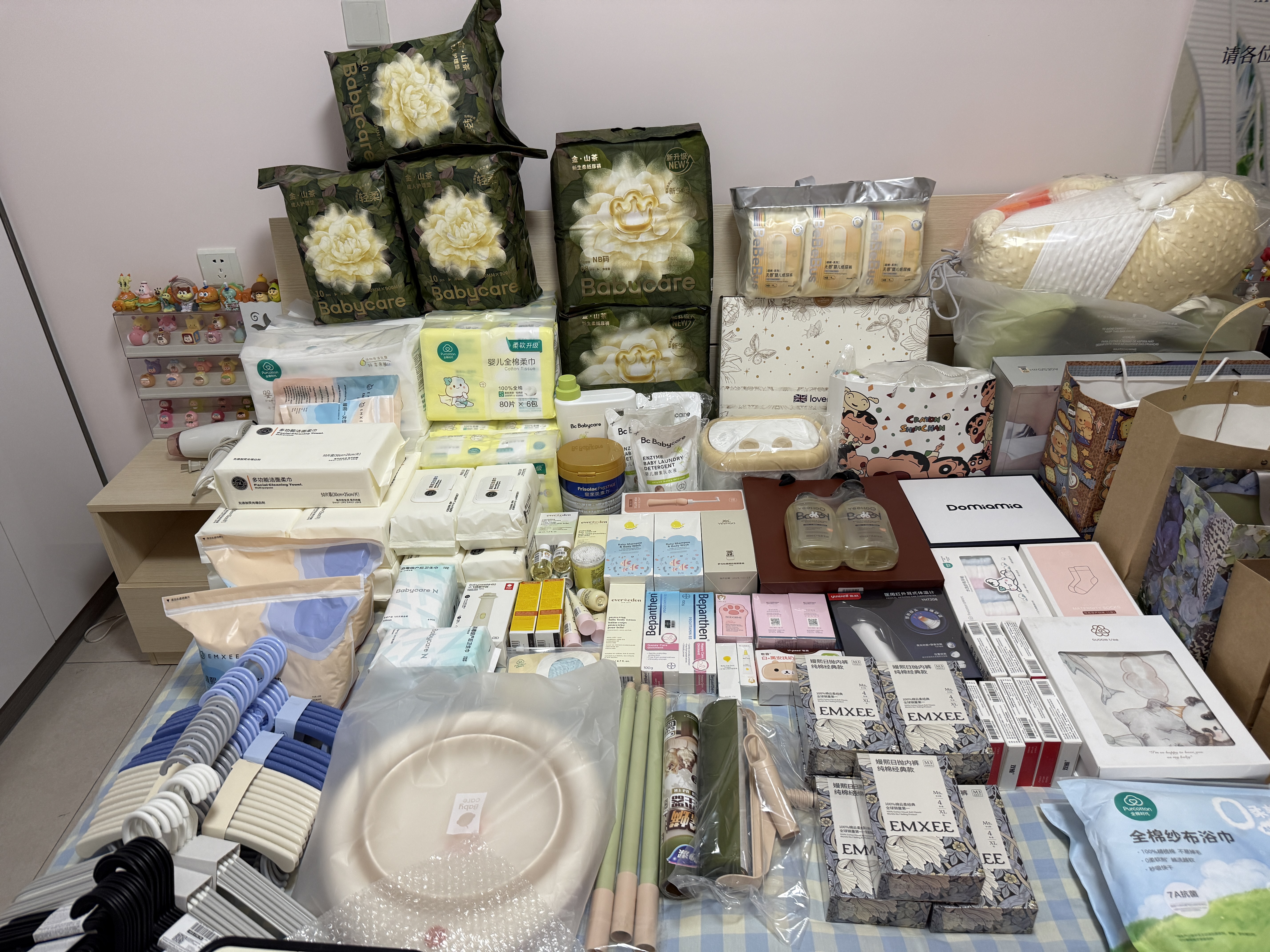 嫚熙（EMXEE）春夏款弹力丝麻棉孕妇哺乳月子服产妇天鹅舞曲产后睡衣家居服L码 实拍图