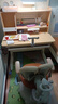 龙承匠人儿童学习桌椅套装J120实木可升降写字书桌中小学生6-18岁课桌椅子 1米实木桌+光谱大路灯+追背椅咖 赠学习大礼包 实拍图