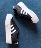 adidas NIZZA PLATFORM厚底增高运动帆布鞋女阿迪达斯三叶草 一号黑/白   36 实拍图