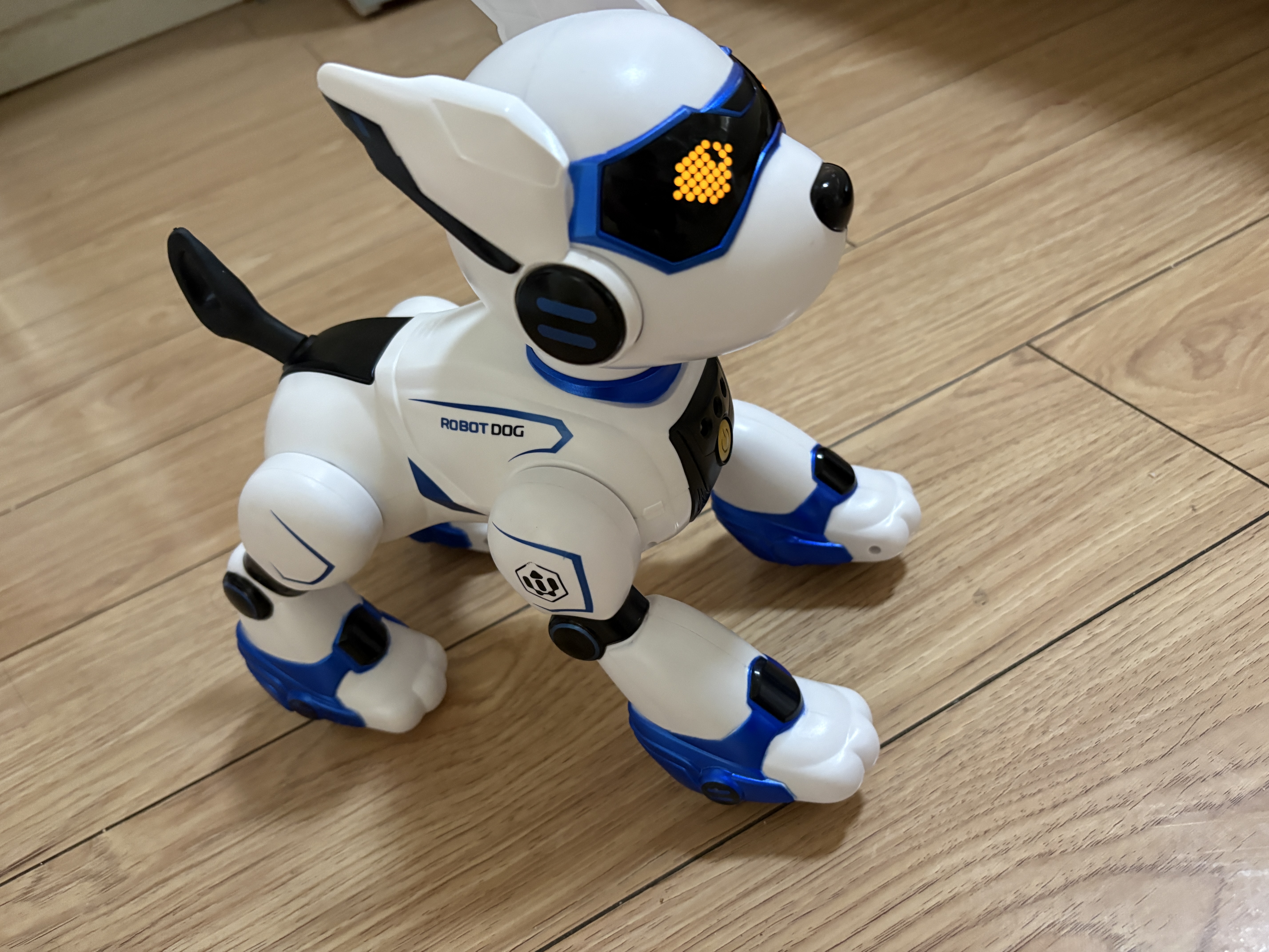 JJRC儿童早教声控智能ai机器狗玩具男孩1-3岁宝宝2-6岁小孩仿生机器人 宝石蓝N3【遥控+手控+声控模式】 送两岁二到三岁2孩子生日礼物 实拍图