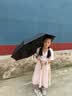 C'mon 全自动晴雨伞三折大号防紫外线防晒太阳伞遮阳伞男士自动伞 黑色 实拍图