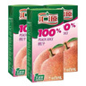 汇源100%桃汁果汁饮料1Lx5盒礼盒送礼宴请餐桌果蔬汁饮料聚餐畅享 实拍图