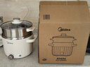 美的（Midea）电煮锅 0涂层不锈钢 宿舍小电锅 多功能家用宿舍泡面小火锅 2.6L蒸煮一体电热锅 XZC2066G 配蒸笼 实拍图