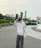 adidas宽松日常舒适运动夹克外套男女春季新款阿迪达斯官方三叶草   浅灰 (推荐选大一码)   S 实拍图