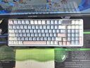 雷柏（Rapoo）V700DIY-98升级款 三模客制化无线机械键盘gasket结构7层填充消音全键热插拔键盘 蓝灰粉(弹白轴) 实拍图
