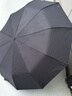 天堂伞 全自动雨伞三折 10骨加固一键开收易甩干简约商务自动伞 冷山绿 实拍图